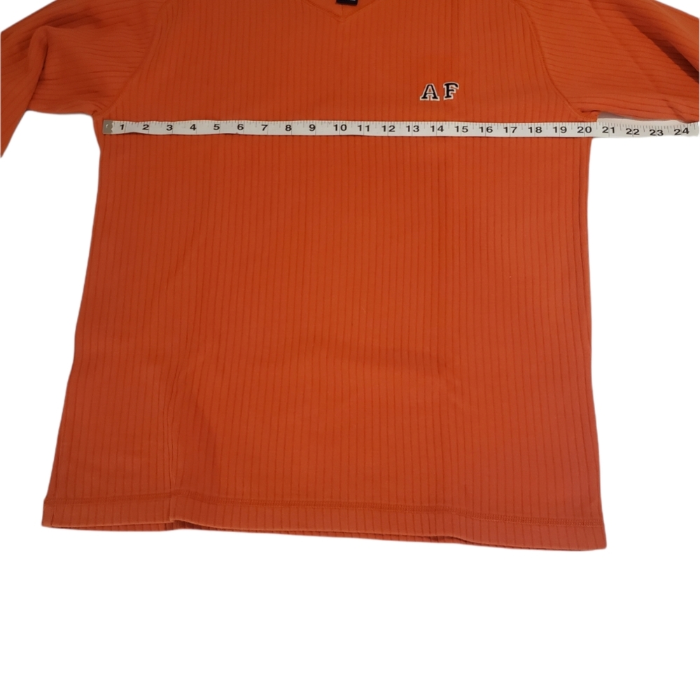Abercrombie & Fitch Men's XL Long Sleeve Orange Shirt - Picture 2 of 5